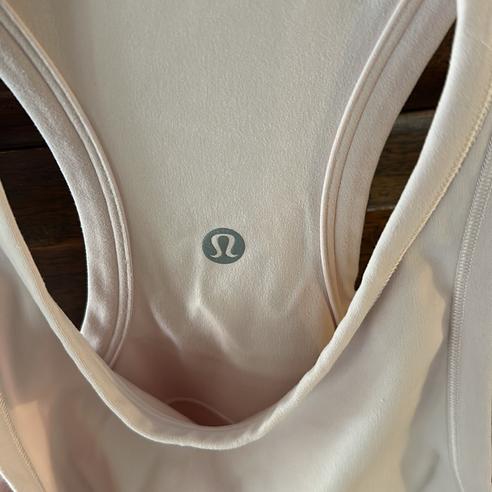 Soft pink lulu lemon tank